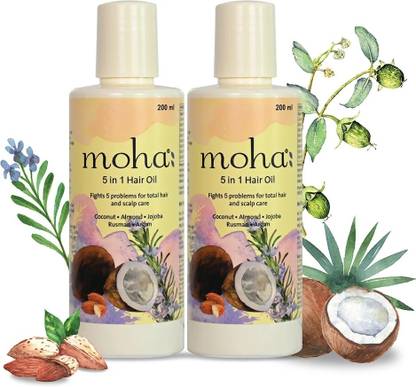 Moha 5 in 1 For Healthy, Smooth And Shiny Hair Oil