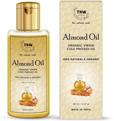 TNW - The Natural Wash Almond Oil | Organic Virgin | Cold Pressed | Control Hairfall Hair Oil