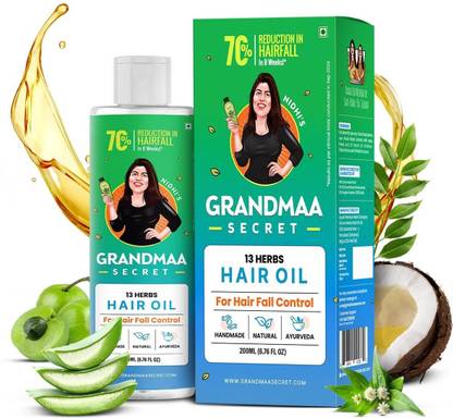 NIDHI'S GRANDMAA SECRET 13 Herbs Hair Oil for Hair Fall Control, Hair Growth & Hair Thinning  Hair Oil
