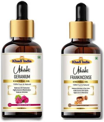 Utkrisht Khadi Geranium & Frankincense Hair Oil – Repair Damage & Boost Volume Hair Oil
