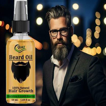 QUAT Beard Nourishing Growth Oil with Advanced Beard Growth Solution Hair Oil