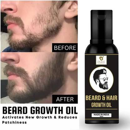 ENJAVE Beard & Hair Growth Oil for Men – Natural Beard Care & Faster Growth Hair Oil