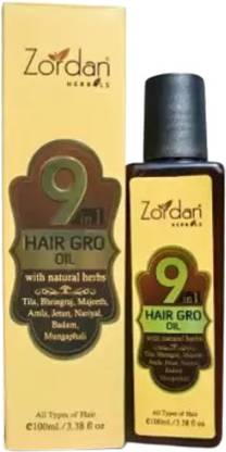 ZORDAN 9 in 1 Hair Gro Oil with Natural Herbs (Pack of 1) Hair Oil
