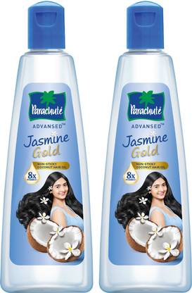 Parachute Advansed Jasmine Gold Coconut Hair Oil with Vitamin E for Super Shiny Hair, Non-sticky Hair Oil