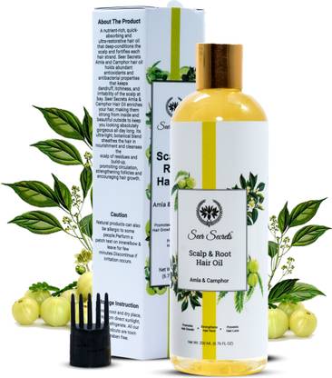 Seer Secrets Amla & Camphor Scalp Hair Oil for Hair Growth, Nourishment & Fight Hair Full Hair Oil