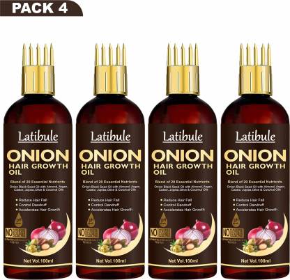 Latibule Black Seed Onion Hair Oil - WITH COMB APPLICATOR - Regrowth Aryuvedic  Hair Oil