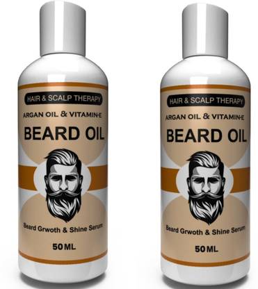 Manarya 100% Result Oriented Argan & Vitamin E Enriched Beard Growth Oil Pack of 2 Hair Oil