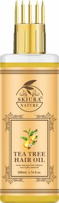 Skiura Nature Tea Tree Hair Oil for Dandruff Free & Hair Growth  Hair Oil