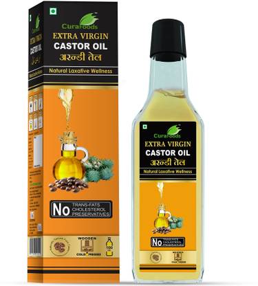 Cura ARANDI OIL 200ML | Natural Laxative | Reducing Joint Pain Castor Oil Plastic Bottle