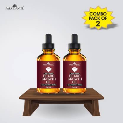 लाल प्याज दाढ़ी का विकास तेल- दाढ़ी ग्रोथ, स्टाइल और शाइन के लिए 30 ml (60 ml) की 2 बोतलों का कॉम्बो पैक केश तेल
