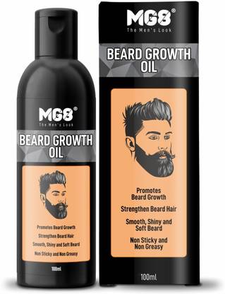 MG8 Beard Growth|Promotes & Strengthen|Smooth, Shiny, Non Sticky Hair Oil