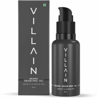 VILLAIN Beard Grow-Pro Oil |Non Sticky| Nourishes & Strengthens Uneven Patchy Beard Hair Oil