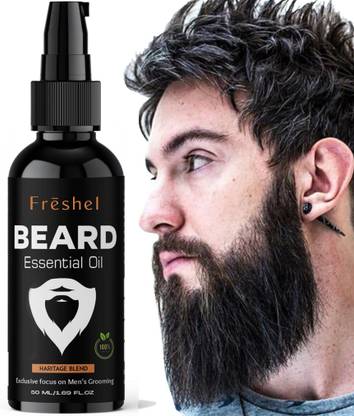 Freshel BeardGro+ Advanced Beard Tonic for Men Formulated for Thicker & Denser Beard Hair Oil