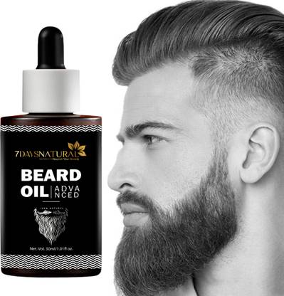7days natural Beard Growth oil & almond oil For Beard Smooth Stylesh shine stronger black Hair Oil
