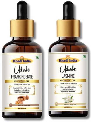 Utkrisht Khadi Frankincense & Jasmine Hair Oil – Nourish Scalp & Add Floral Shine Hair Oil