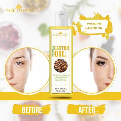 PARK DANIEL Cold Pressed Castor Oil- 100% Pure & Natural(200 ml) Hair Oil