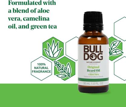 Bulldog Skincare and Grooming For Men Original Beard Oil Hair Oil