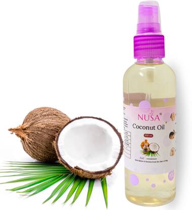 Nusa Kerala's Pride of Traditional Homemade Coconut Oil Spray Bottle for Hair & Skin Hair Oil