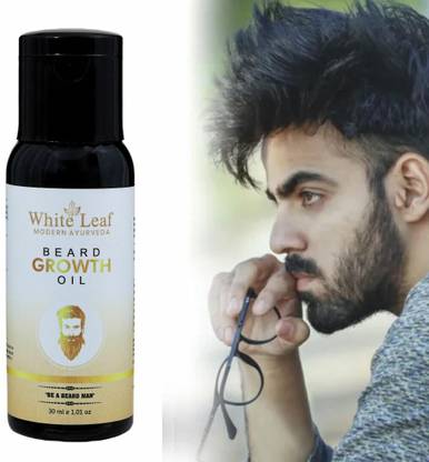 White Leaf Pure & Organic Beard Oil With Jojoba Oil & Almond Oil 30ML Hair Oil