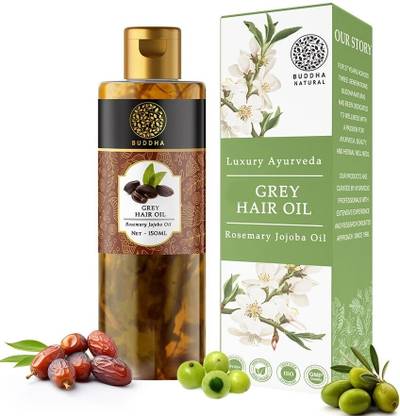 buddha natural Grey Control Oil - Control Early Greying and Give Natural Hair Colour Hair Oil