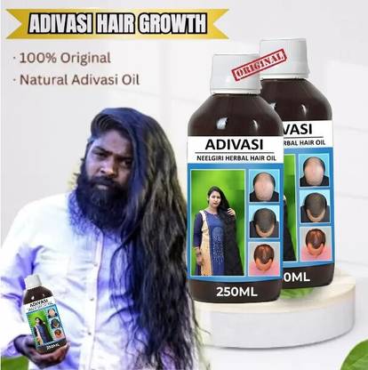 Adivasi New_100% Long Hair Guarented Medicine Herbals Mix Hair Oil