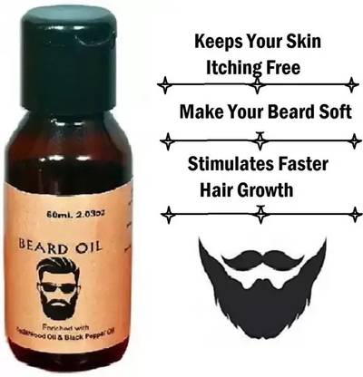 EVERERIN Professional Beard Oil for men Non-Sticky Hair Oil (60 ml)2 Hair Oil