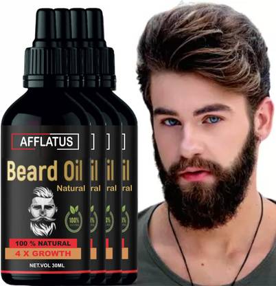 Afflatus 4 x Faster Beard Growth oil with 100% Natural Ingredients Based  Hair Oil