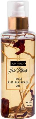 Kapiva Tulsi Hair Oil (100 ml) | Ayurvedic Hair Oil With Tulsi-Based Actives Hair Oil