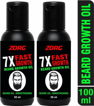 Zorg 7X Fast Growth Beard Oil Hair Oil (Pack of 2) Hair Oil