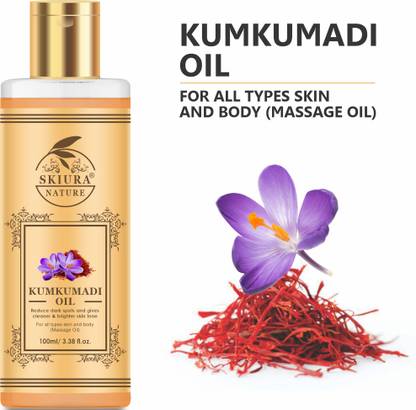 Skiura Nature Kumkumadi Oil For Skin Lightening & Glowing Skin Hair Oil