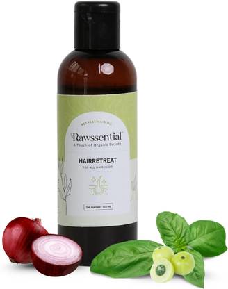 RAWSSENTIAL Hair Retreat Oil for Soothing Scalp, Controls Frizz & Split Ends Hair Oil