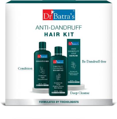 Dr Batra's Anti-Dandruff Hair Kit Lively Clean Hair & Healthy Scalp - 525 ml