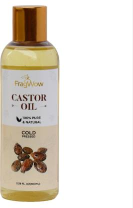 FragWow Castor Oil for Fuller Hair, Nails, Relieve Constipation, Eczema & Psoriasis Hair Oil