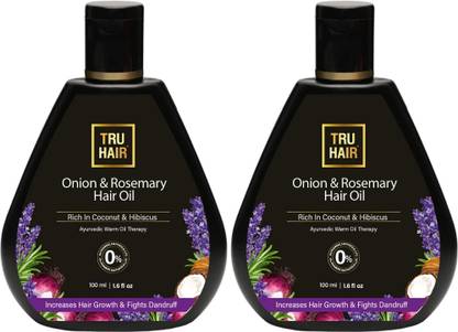TRU HAIR Onion & Rosemary 100ml [Pack of 2] Hair Oil
