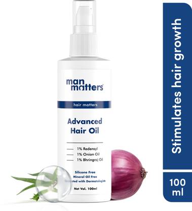 Man Matters Advanced Hair Growth Oil With Redensyl | Bhringraj Oil | Onion Oil Hair Oil