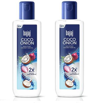 BAJAJ Coco Onion Hair Oil- Non Sticky hair oil for 2X Faster Hair Growth Hair Oil