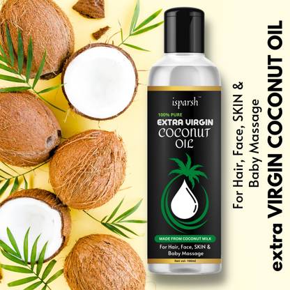 isparsh Virgin Coconut Oil For Hair Skin & Baby Massage Hair Oil