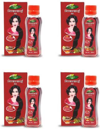 NIKHAR HERBALS SHIKAKAI AYURVEDIC HAIR OIL For Hair growth & Hair Fall Control200ML(Pack Of 4) Hair Oil