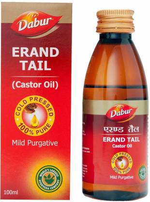 Dabur Erand Tail – Pure Ayurvedic Castor Oil for Constipation, Skin Care & Hair Growth Hair Oil