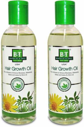 Boericke & Tafel Hair Growth oil for long & shining Hair - 200 ML (Pack of 2) Hair Oil