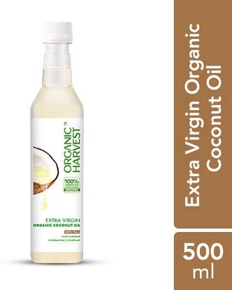 Organic Harvest Cold Pressed Extra Virgin Coconut Oil For Skin, Mother & Baby Hair Oil