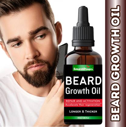 smartdrops Beard Growth Oil, Enriched with Vitamin E, Stimulate Beard Growth Hair Oil