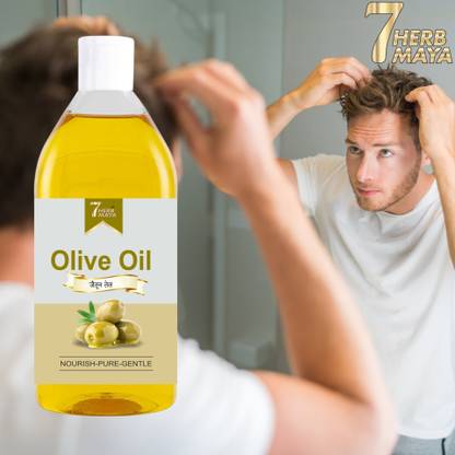7Herbmaya Olive Oil for Hair Growth & Strong Hair and stop Hair Fall for Men Hair Oil