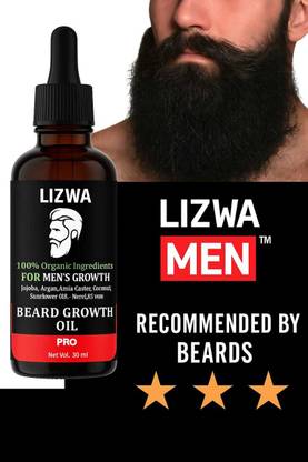 LIZWA 100% Natural Beard Growth Oil Beard Oil Hair Oil