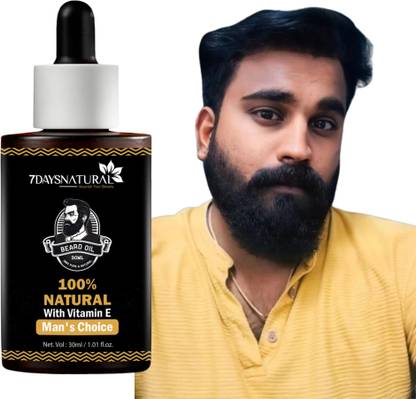 7days natural Stronger Beards Begin Here All-Natural Beard Regrowth Oil for Thicker Hair Oil