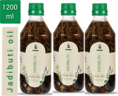 Khushbu Jadibuti hair oil ( an enriched 12 natural herbs) 400ml pack of 3 Hair Oil