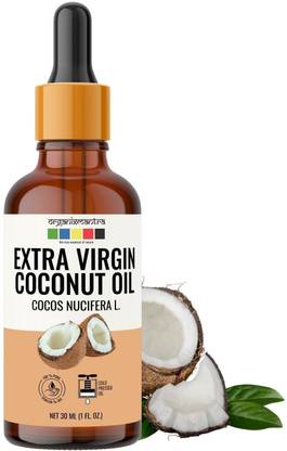 Organix Mantra 100% Pure Extra Virgin Coconut Oil for Hair, Body and Face 30ML Hair Oil