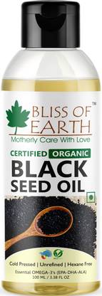 Bliss of Earth 100% Organic Black Seed Oil | Kalonji Oil Hair Oil