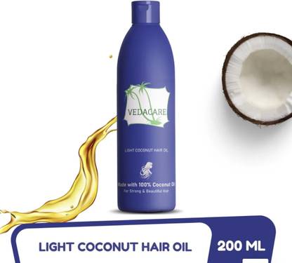 Vedacare Pure Coconut Hair Oil Lightweight Non Greasy for Hair Growth & Dandruff control Hair Oil