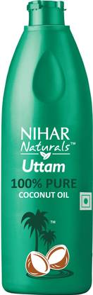 Nihar Naturals Uttam Coconut Oil (Bottle) Hair Oil
